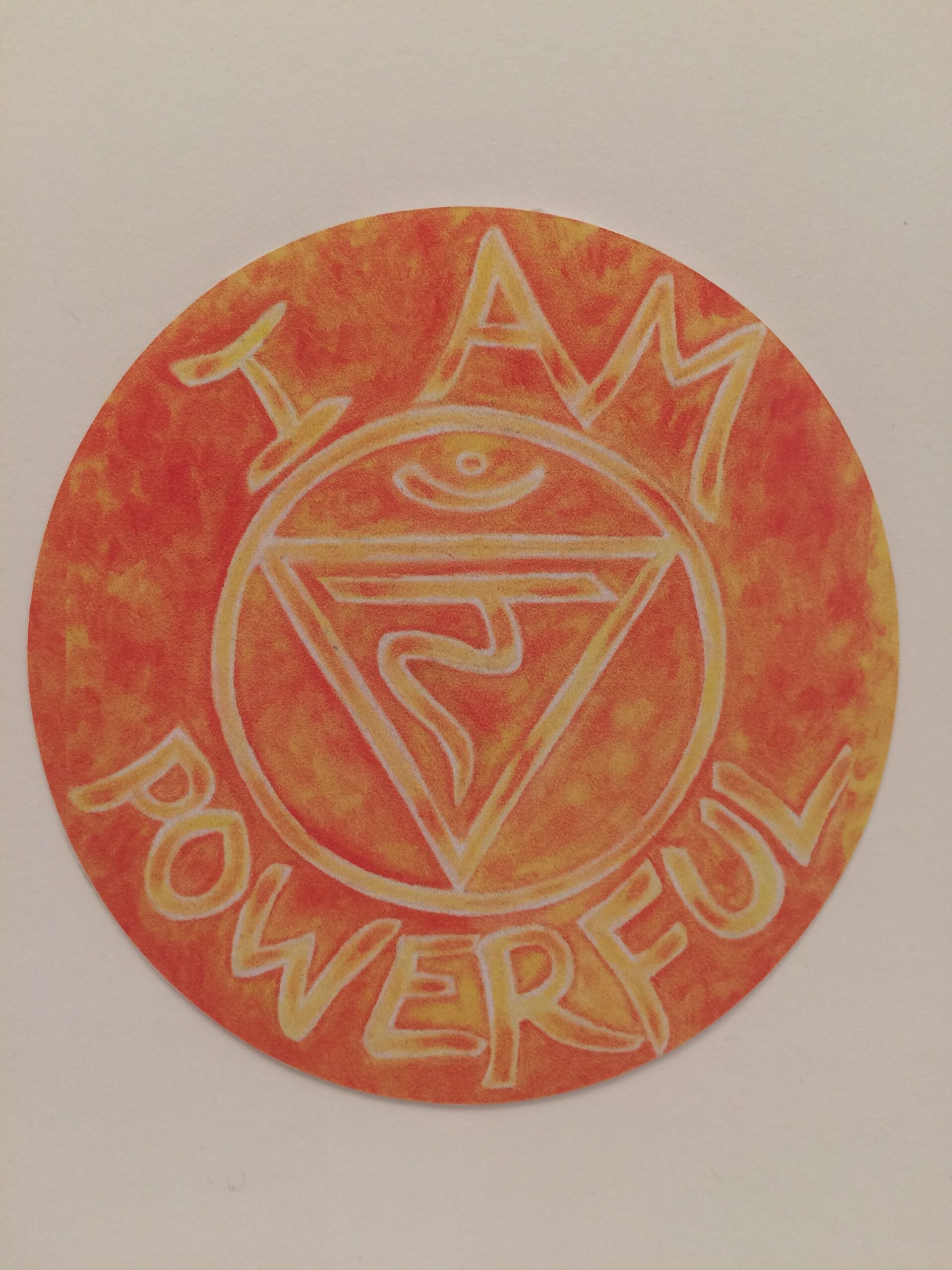 IMG_3760 I Am Powerful ~ 3.5" vinyl sticker