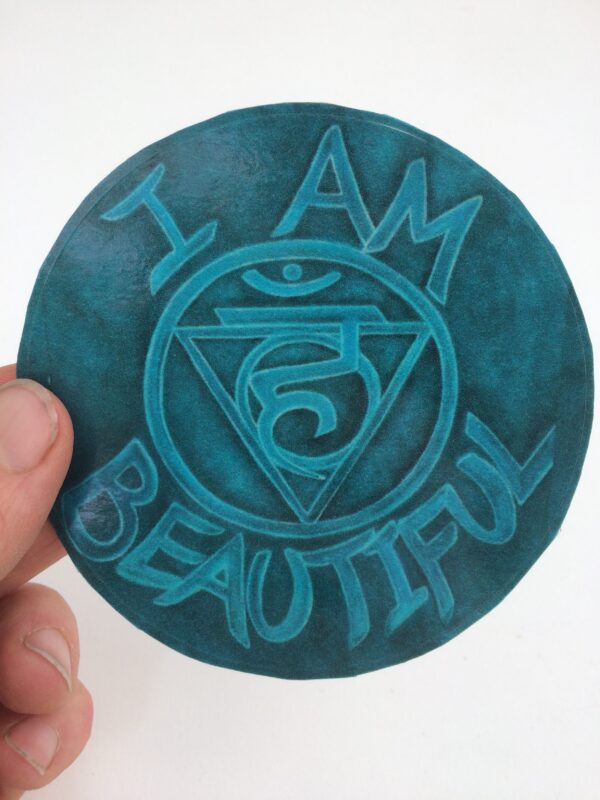 I Am Beautiful ~ window cling