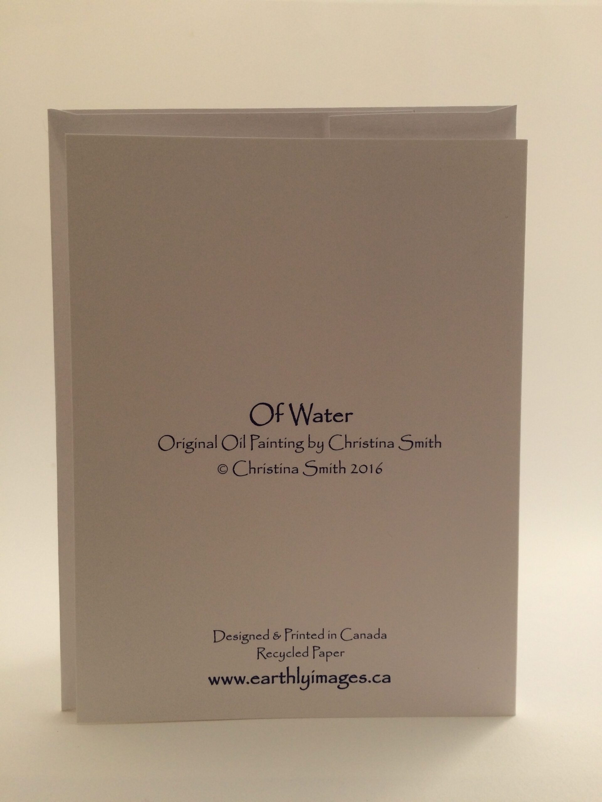IMG_5468 Of Water ~ card (back)