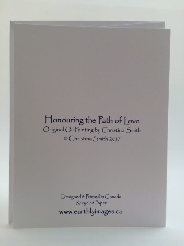 Honouring the Path of Love ~ card (back)